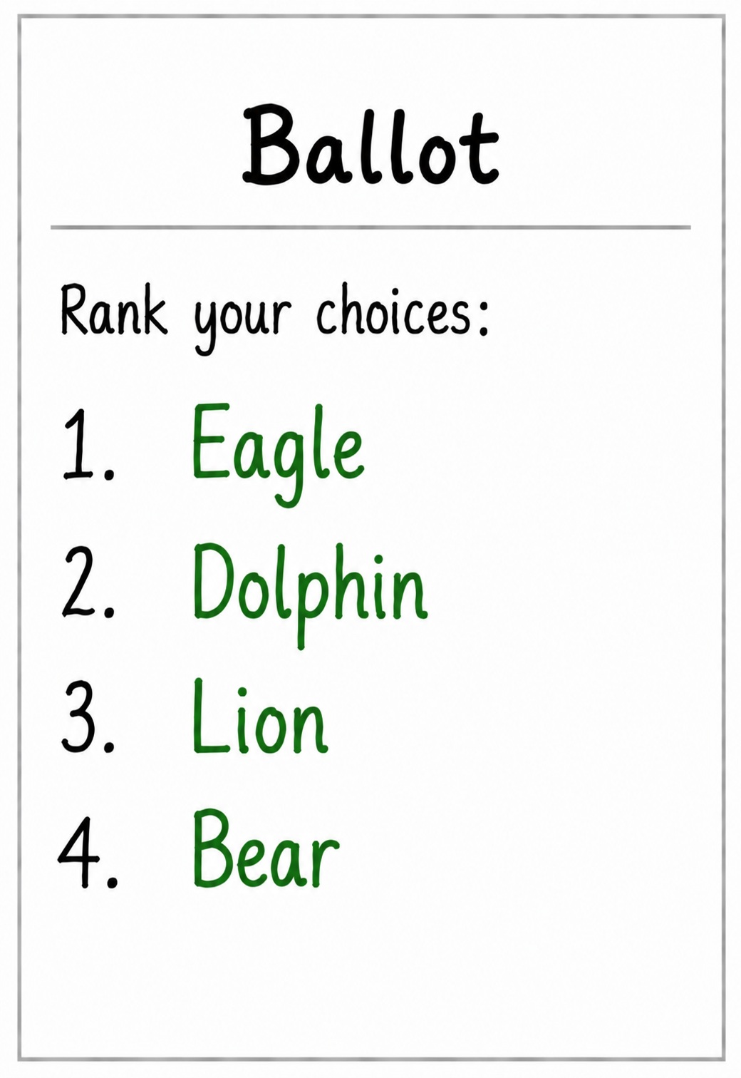 Eagle supporters ballot