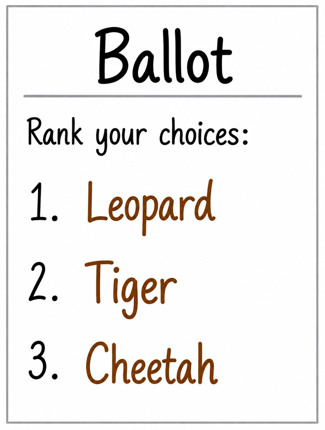 Mountain ballot