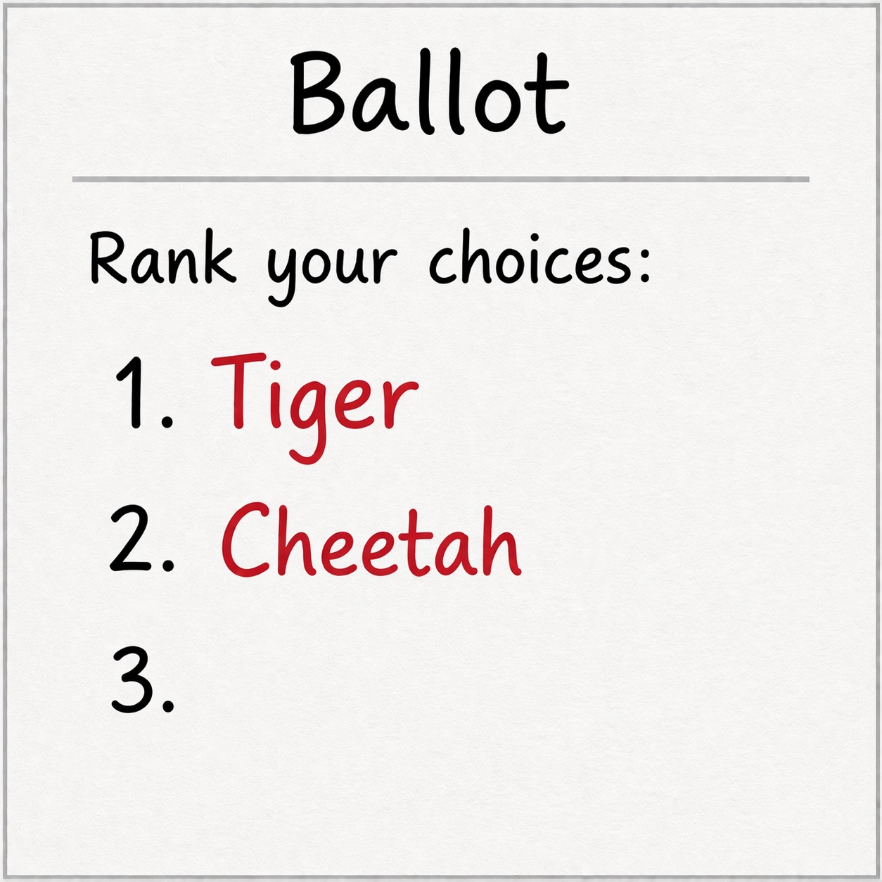 Lion supporters ballot