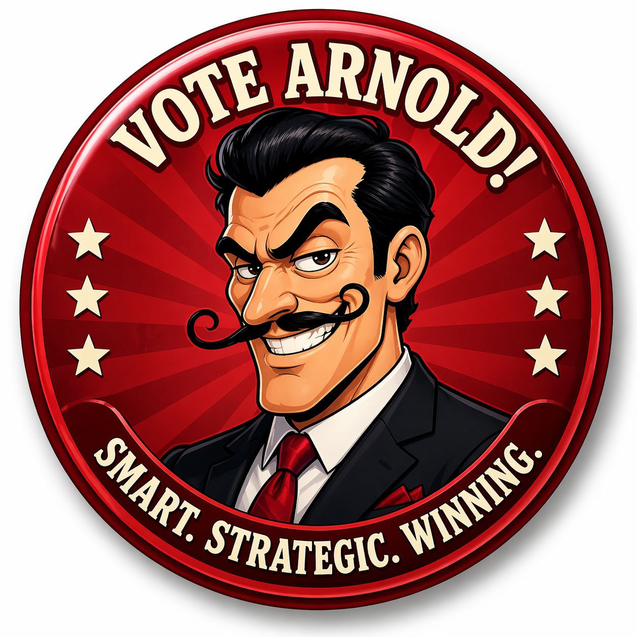 Arnold candidate button