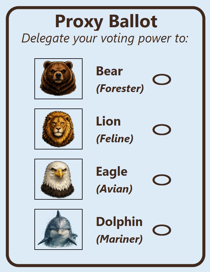 Proxy ballot example