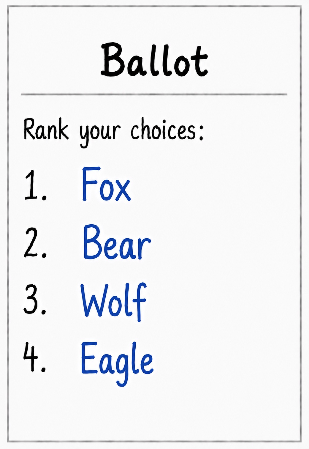 Fox ballot