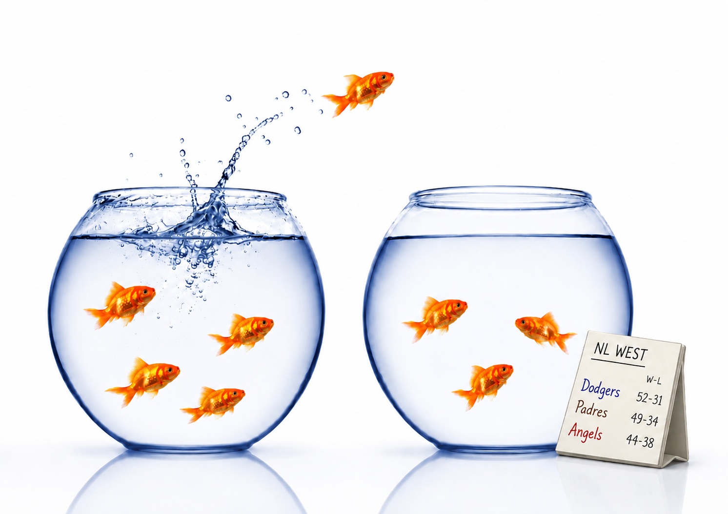 Fish transferring between fishbowls